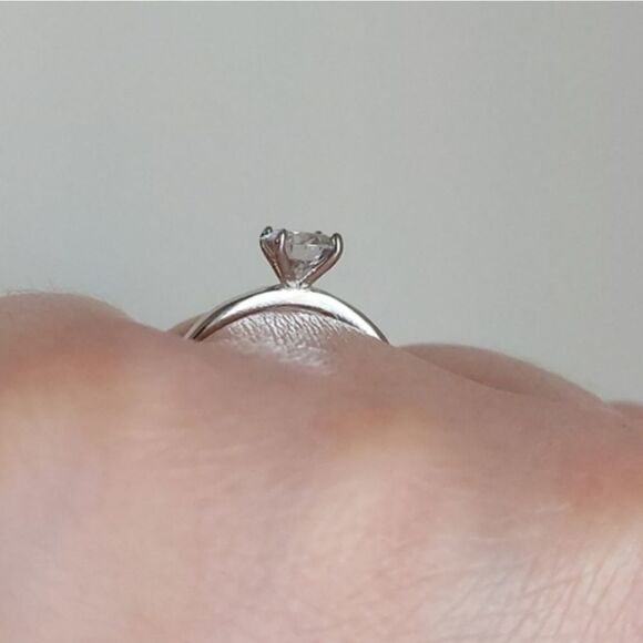 1 Carat Moissanite Sterling Silver Ring - Picture 9 of 16